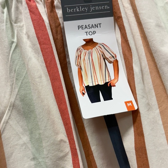 Colorful Striped Women's Blouse - Picture 4 of 5